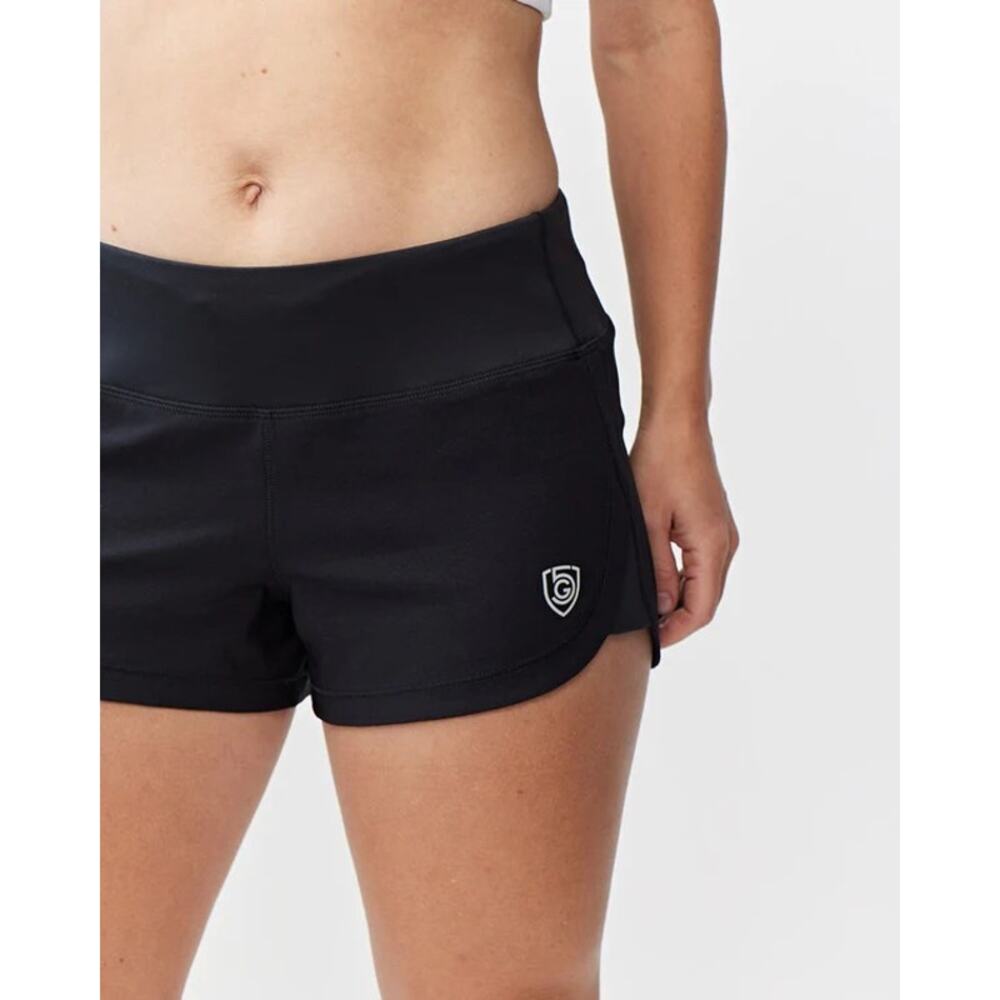 Goal Five Womens size Medium Fast & Free Athletic Shorts Gray Black Stretch NWOT